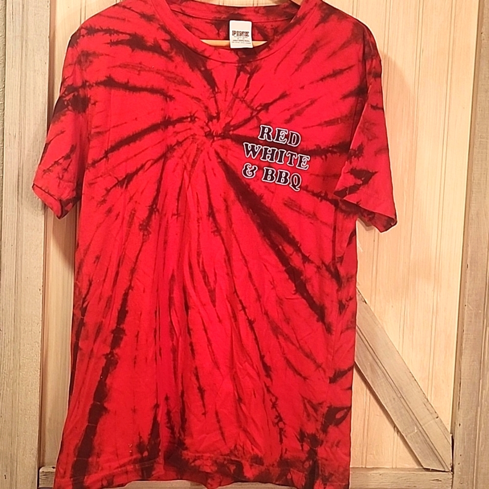 Pink VICTORIAS SECRET PINK tye dye tee medium BNWOT